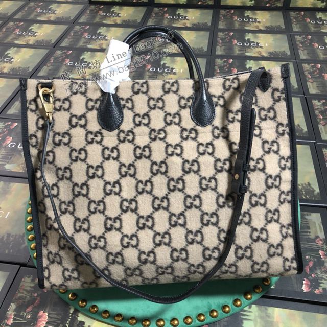 Gucci包 古馳女包 598169藍絨 Gucci新款購物包 Gucci手提肩背女包  gudj1416